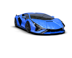 Realistic sport car isolated on background. 3d rendering - illustration png