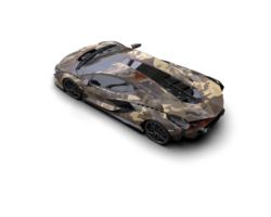 Realistic sport car isolated on background. 3d rendering - illustration png