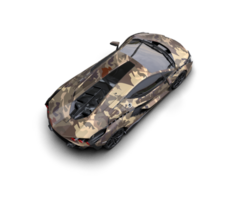 Realistic sport car isolated on background. 3d rendering - illustration png