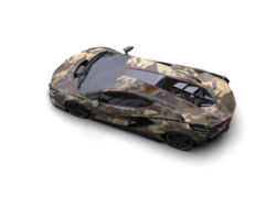 Realistic sport car isolated on background. 3d rendering - illustration png