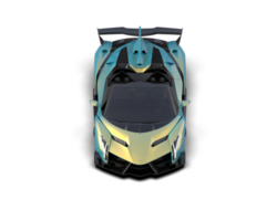 Realistic sport car isolated on background. 3d rendering - illustration png