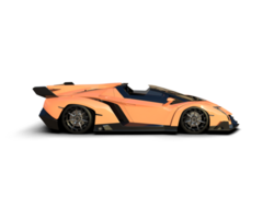 Realistic sport car isolated on background. 3d rendering - illustration png