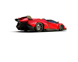 Realistic sport car isolated on background. 3d rendering - illustration png