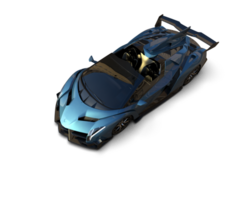 Realistic sport car isolated on background. 3d rendering - illustration png