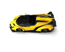 Realistic sport car isolated on background. 3d rendering - illustration png
