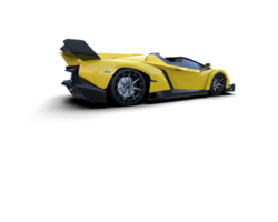 Realistic sport car isolated on background. 3d rendering - illustration png