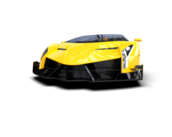 Realistic sport car isolated on background. 3d rendering - illustration png