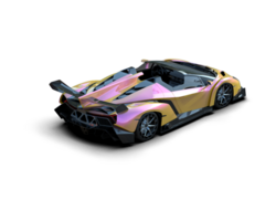 Realistic sport car isolated on background. 3d rendering - illustration png