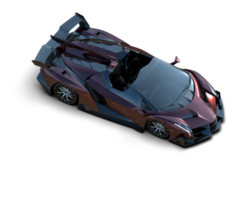 Realistic sport car isolated on background. 3d rendering - illustration png