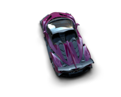 Realistic sport car isolated on background. 3d rendering - illustration png