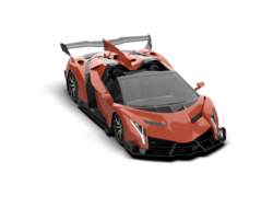 Realistic sport car isolated on background. 3d rendering - illustration png