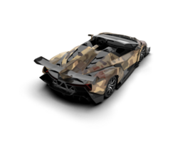 Realistic sport car isolated on background. 3d rendering - illustration png