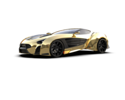 Realistic sport car isolated on background. 3d rendering - illustration png