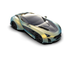 Realistic sport car isolated on background. 3d rendering - illustration png