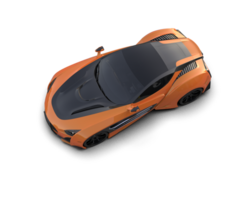 Realistic sport car isolated on background. 3d rendering - illustration png