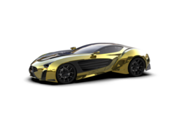 Realistic sport car isolated on background. 3d rendering - illustration png