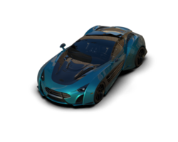 Realistic sport car isolated on background. 3d rendering - illustration png
