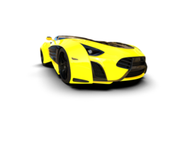 Realistic sport car isolated on background. 3d rendering - illustration png
