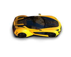 Realistic sport car isolated on background. 3d rendering - illustration png