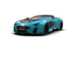 Realistic sport car isolated on background. 3d rendering - illustration png