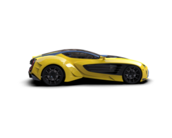 Realistic sport car isolated on background. 3d rendering - illustration png