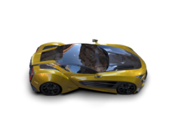 Realistic sport car isolated on background. 3d rendering - illustration png