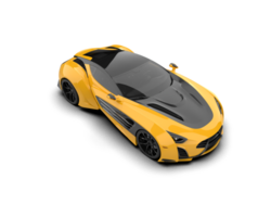 Realistic sport car isolated on background. 3d rendering - illustration png