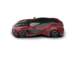 Realistic sport car isolated on background. 3d rendering - illustration png