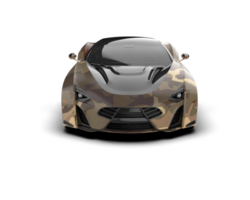 Realistic sport car isolated on background. 3d rendering - illustration png