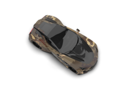 Realistic sport car isolated on background. 3d rendering - illustration png