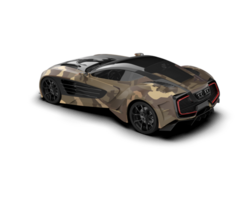 Realistic sport car isolated on background. 3d rendering - illustration png