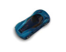 Realistic sport car isolated on background. 3d rendering - illustration png