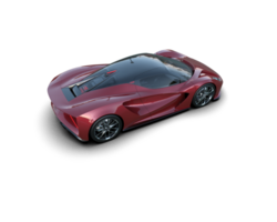 Realistic sport car isolated on background. 3d rendering - illustration png