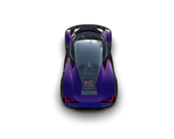 Realistic sport car isolated on background. 3d rendering - illustration png
