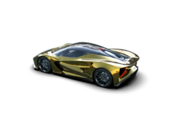 Realistic sport car isolated on background. 3d rendering - illustration png