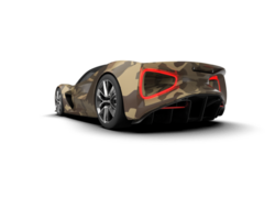 Realistic sport car isolated on background. 3d rendering - illustration png