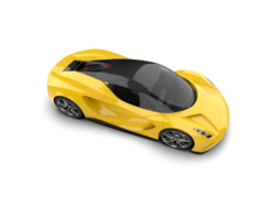 Realistic sport car isolated on background. 3d rendering - illustration png