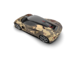 Realistic sport car isolated on background. 3d rendering - illustration png
