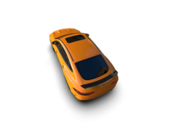 Realistic sport car isolated on background. 3d rendering - illustration png