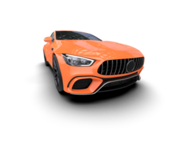 Realistic sport car isolated on background. 3d rendering - illustration png