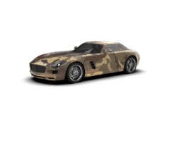 Realistic sport car isolated on background. 3d rendering - illustration png