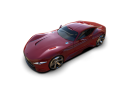 Realistic sport car isolated on background. 3d rendering - illustration png