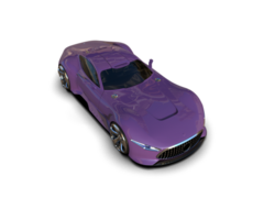 Realistic sport car isolated on background. 3d rendering - illustration png