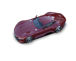 Realistic sport car isolated on background. 3d rendering - illustration png
