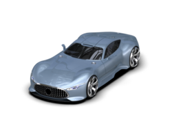 Realistic sport car isolated on background. 3d rendering - illustration png