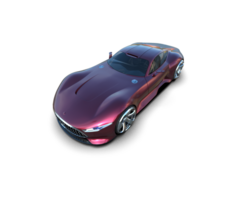 Realistic sport car isolated on background. 3d rendering - illustration png