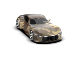 Realistic sport car isolated on background. 3d rendering - illustration png