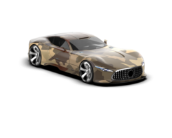 Realistic sport car isolated on background. 3d rendering - illustration png