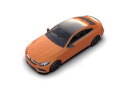 Realistic sport car isolated on background. 3d rendering - illustration png