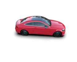 Realistic sport car isolated on background. 3d rendering - illustration png